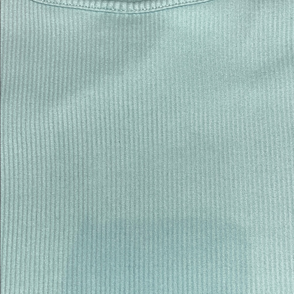 Turquoise Ribbed Tank Top - Picture 4 of 5